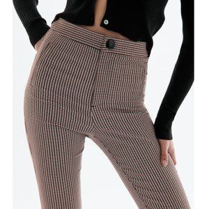 (NWT) ZARA Houndstooth Textured Leggings